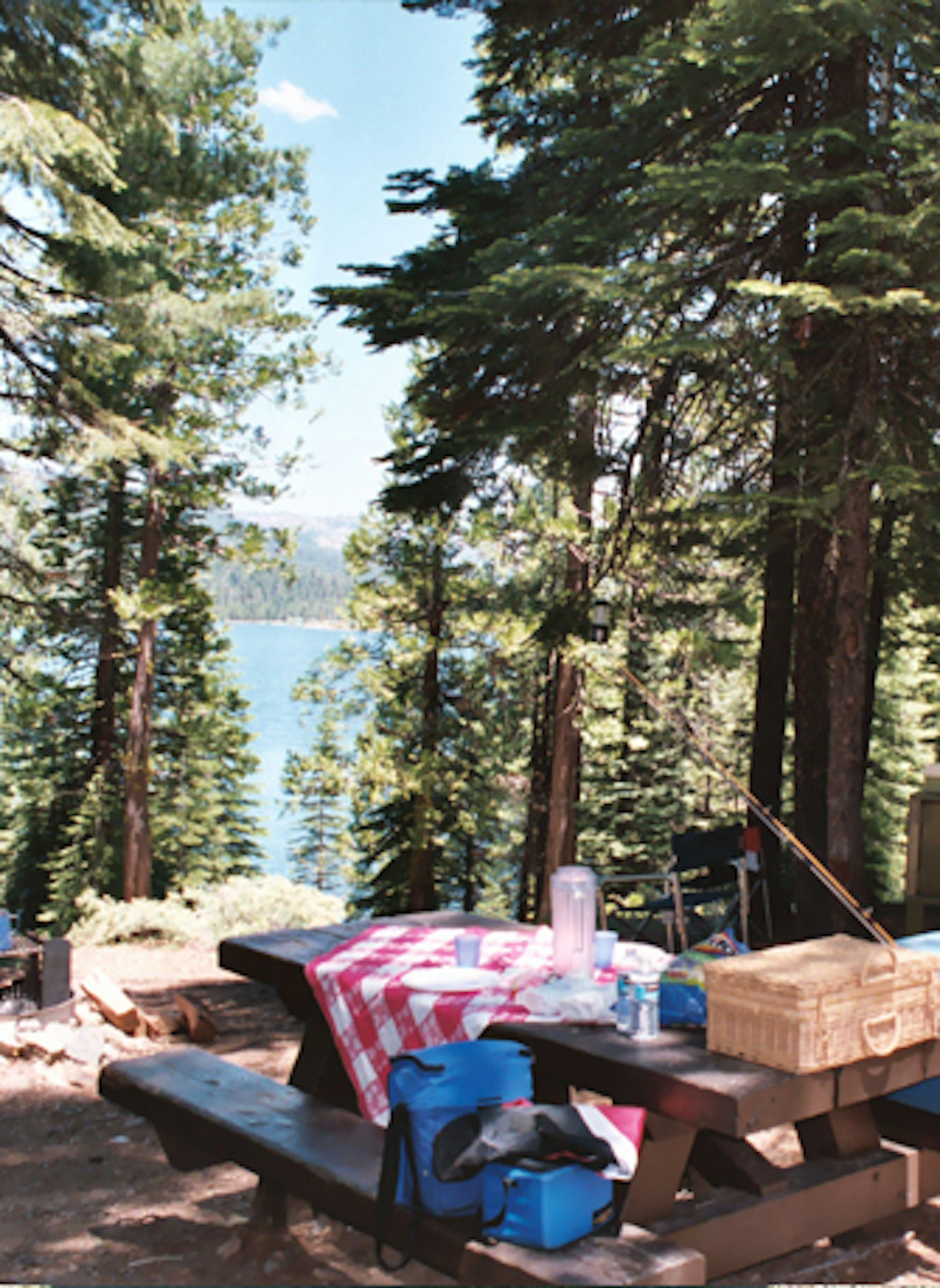 Lake View Campsite at French Meadows Reservoir