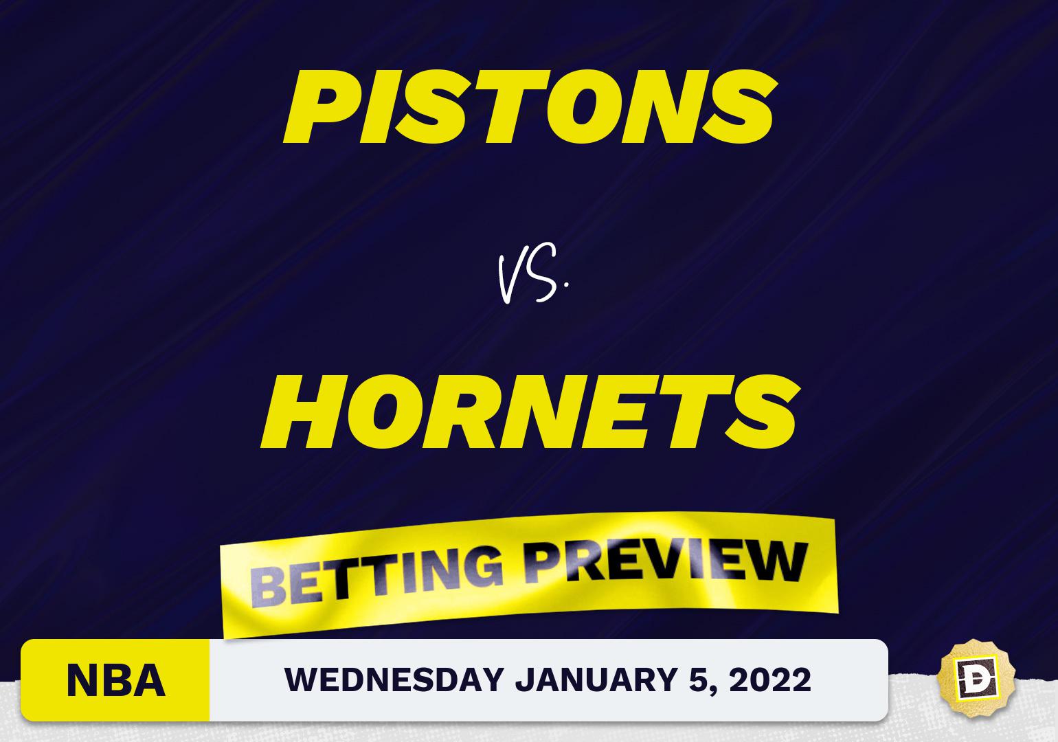 Pistons vs. Hornets Predictions and Odds - Jan 5, 2022