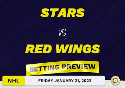 Stars vs. Red Wings Predictions and Odds - Jan 21, 2022
