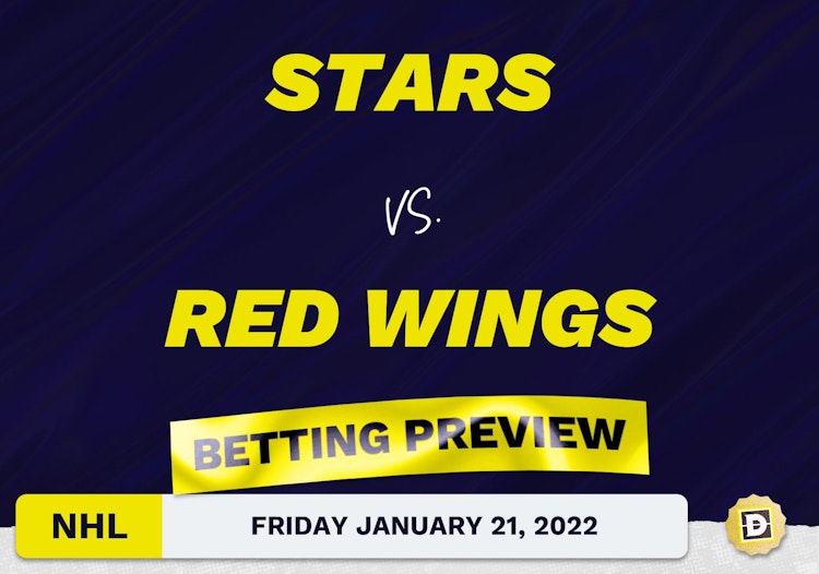 Stars vs. Red Wings Predictions and Odds - Jan 21, 2022