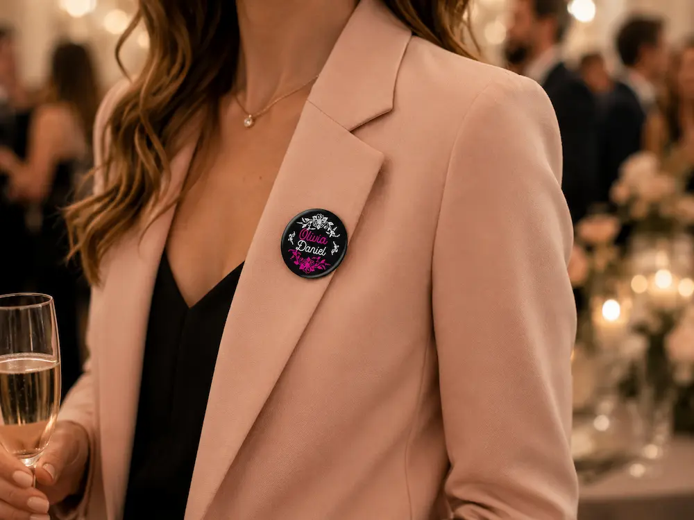 badge personnalisé - impression sur mesure