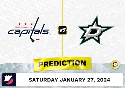 Washington Capitals vs. Dallas Stars Prediction, Odds, NHL Picks [1/27/2024]