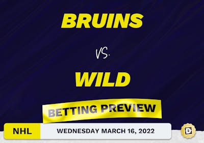 Bruins vs. Wild Predictions and Odds - Mar 16, 2022