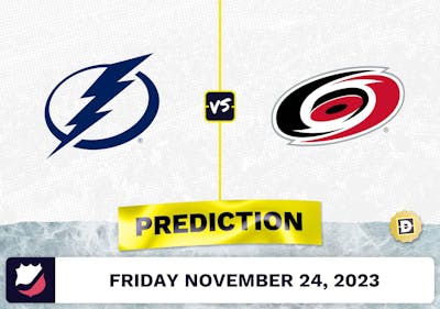 Lightning vs. Hurricanes Prediction and Odds - November 24, 2023