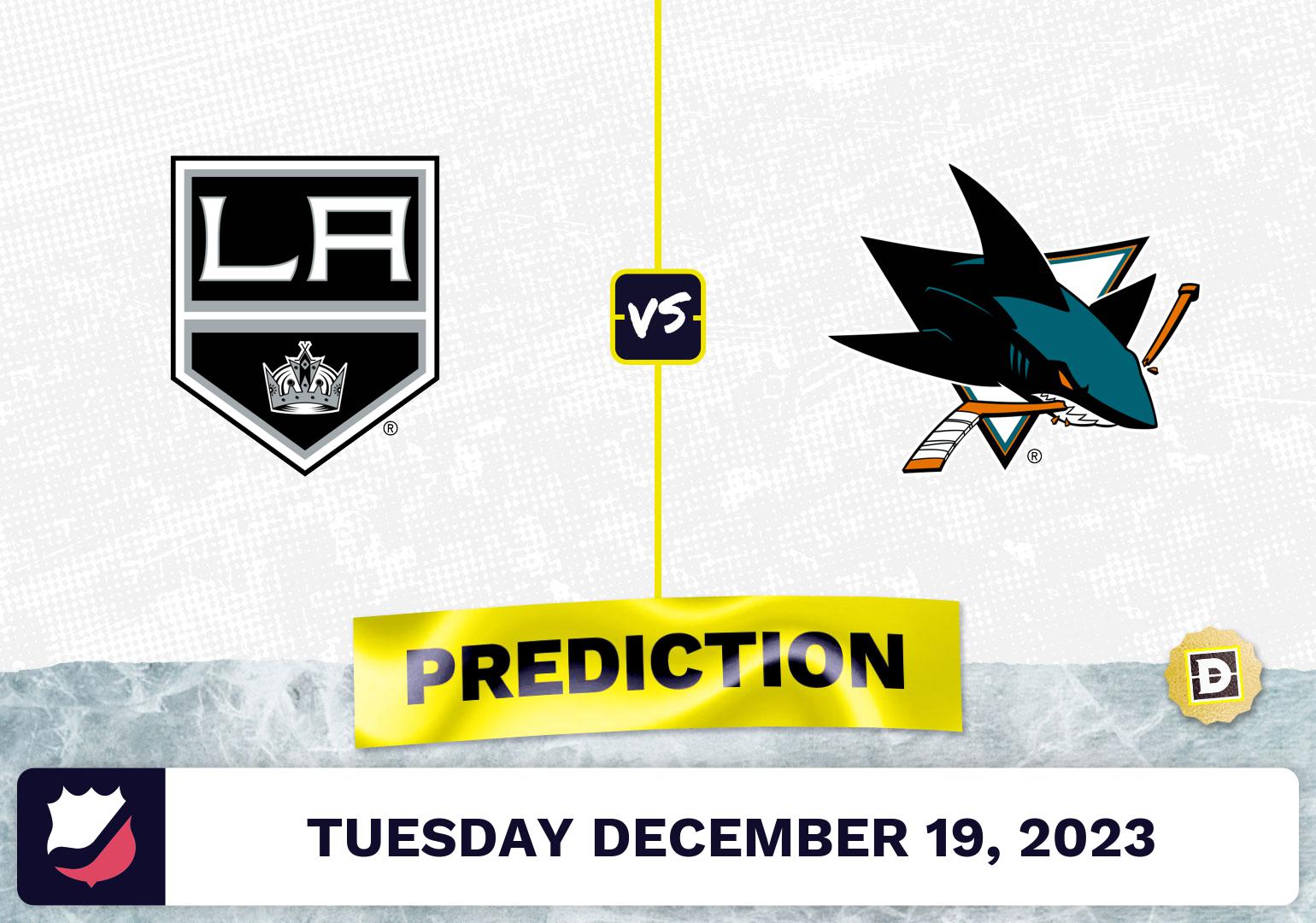Los Angeles Kings vs. San Jose Sharks Prediction, Odds, NHL Picks  [12/19/2023]