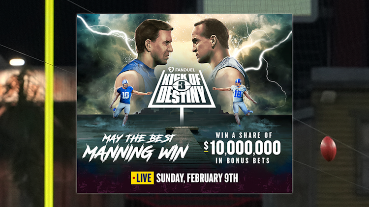 FanDuel Kick of Destiny 3 – Peyton vs. Eli Manning.