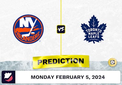 NY Islanders vs. Toronto Maple Leafs Prediction, Odds, NHL Picks [2/5/2024]