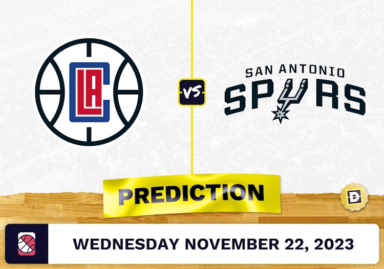 Clippers vs. Spurs Prediction and Odds - November 22, 2023