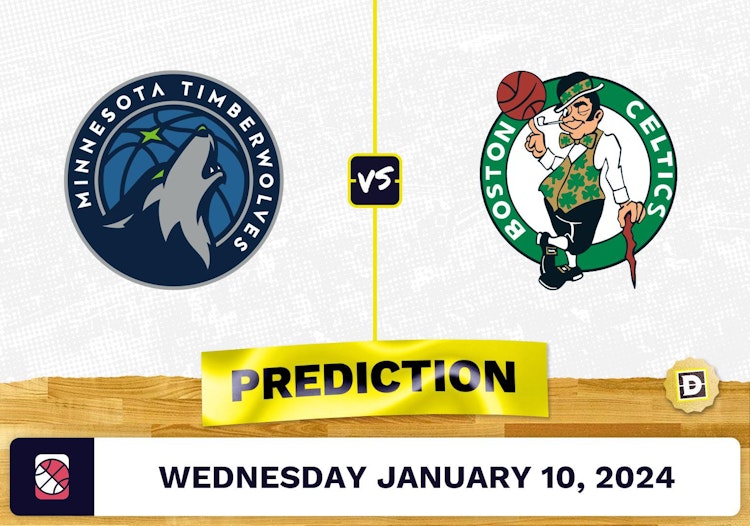 Minnesota Timberwolves vs. Boston Celtics Prediction, Odds, NBA Picks  [1/10/2024]