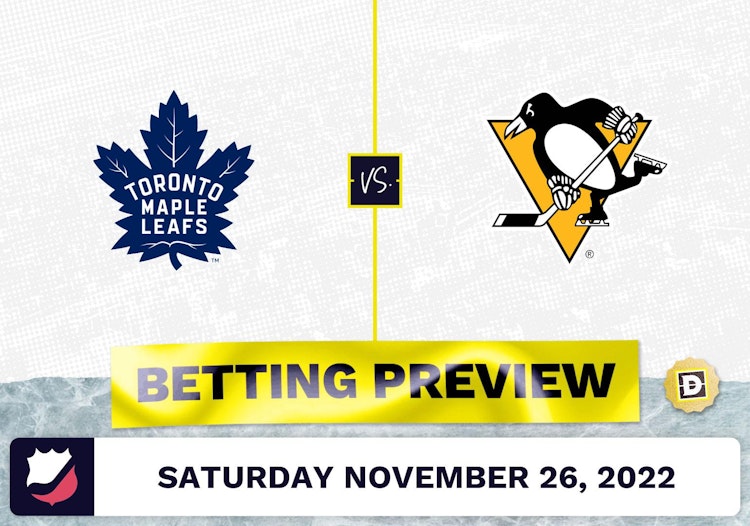 Maple Leafs vs. Penguins Prediction and Odds - Nov 26, 2022