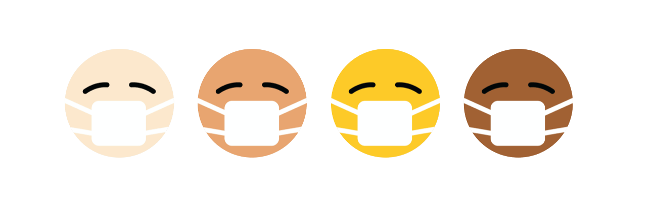 Emoji with facemasks
