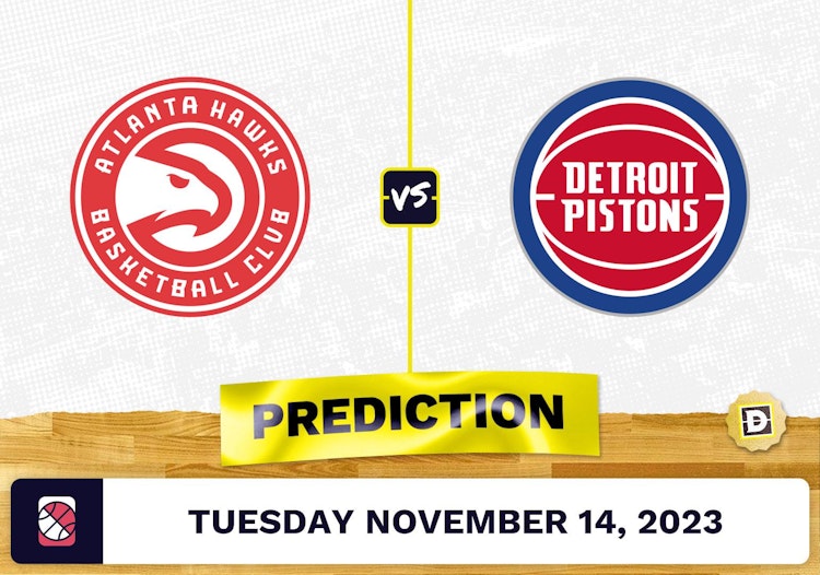 Hawks vs. Pistons Prediction and Odds - November 14, 2023