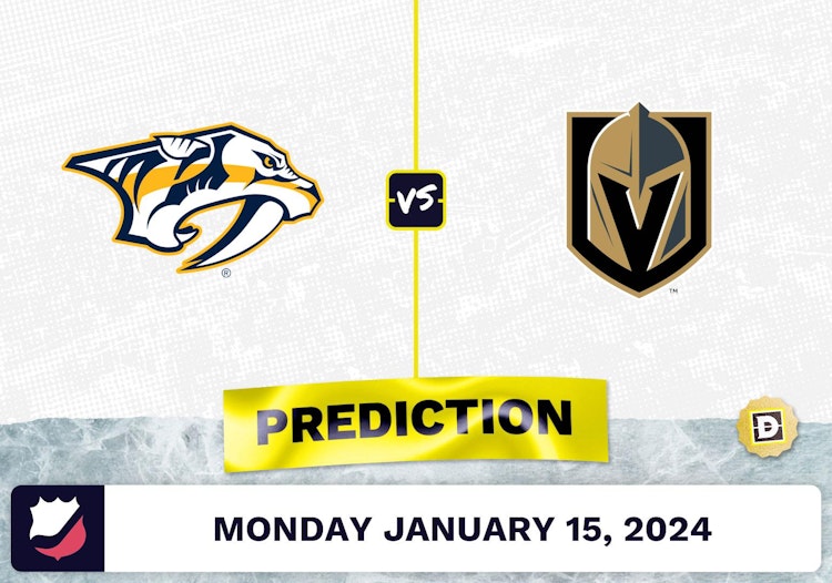 Nashville Predators vs. Vegas Golden Knights Prediction, Odds, NHL Picks [1/15/2024]