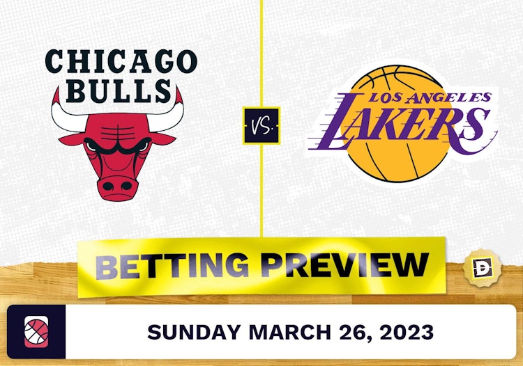 Bulls vs. Lakers Prediction and Odds - Mar 26, 2023