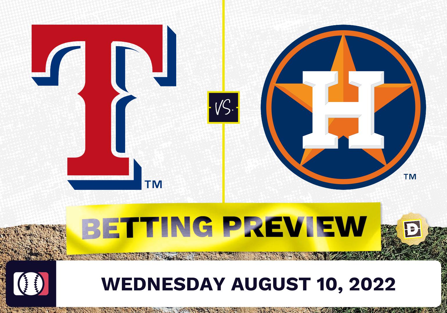 Rangers vs. Astros Prediction and Odds - Aug 10, 2022