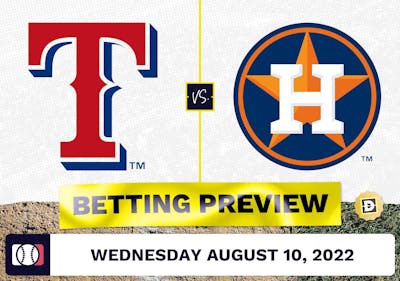Rangers vs. Astros Prediction and Odds - Aug 10, 2022