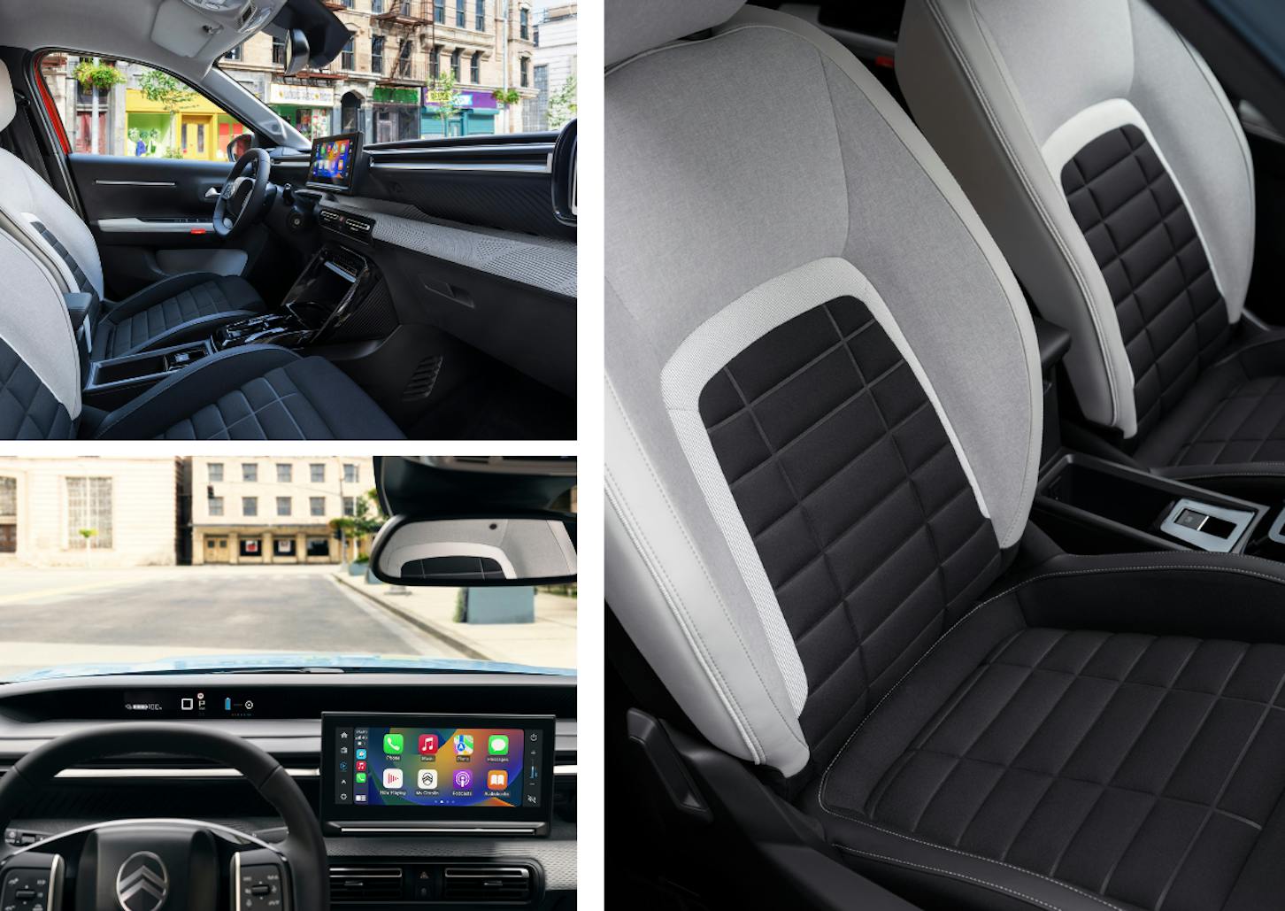 Das Interieur des Citroen e-C3.
