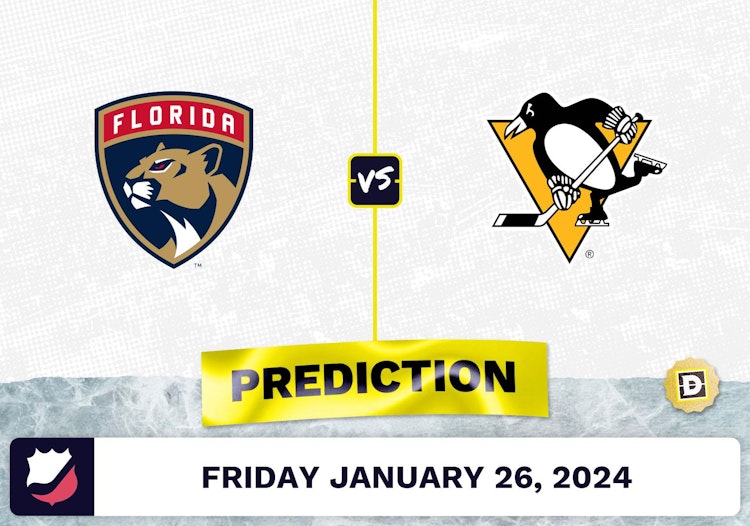 Florida Panthers vs. Pittsburgh Penguins Prediction, Odds, NHL Picks [1/26/2024]