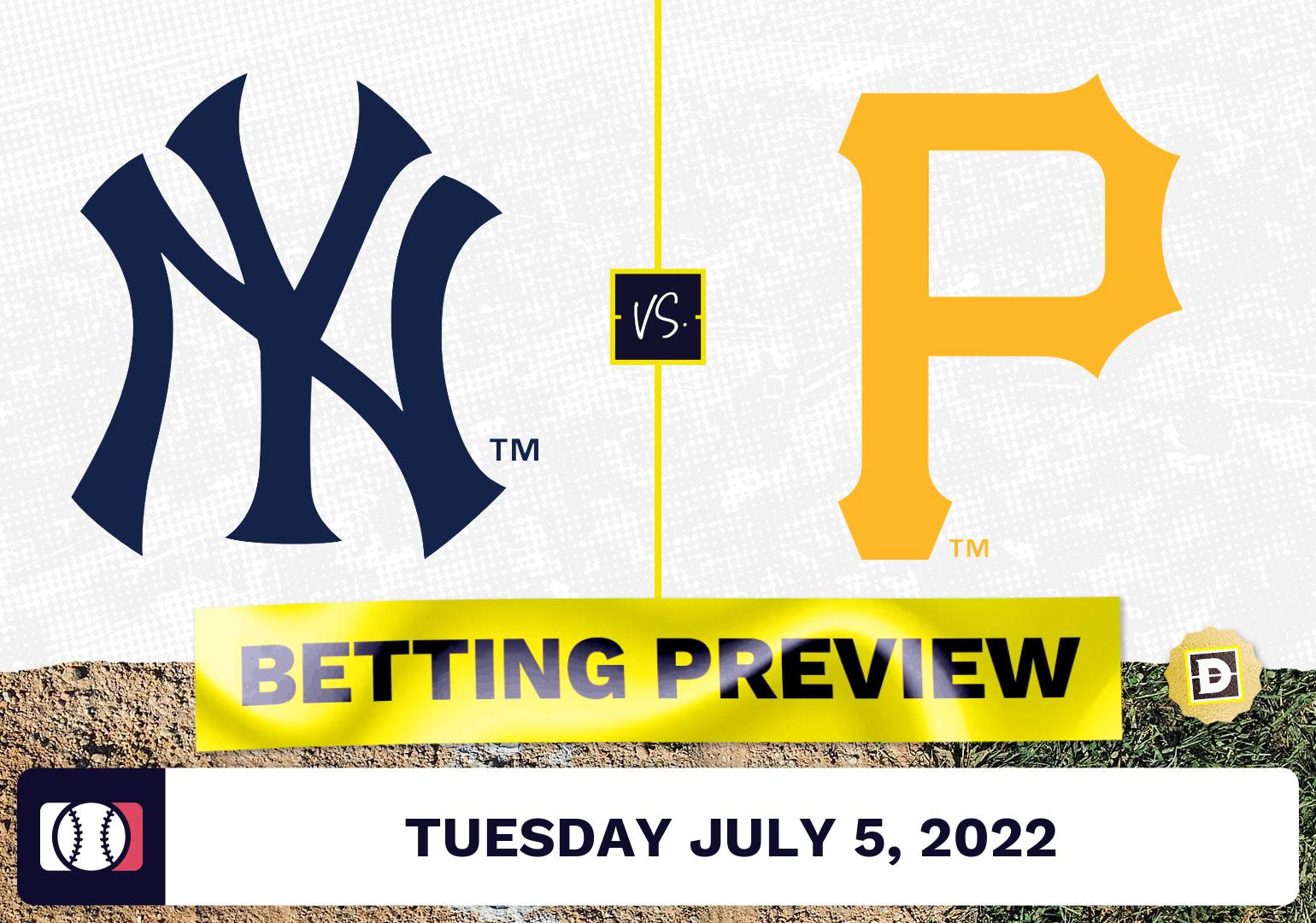Yankees vs. Pirates Prediction and Odds - Jul 5, 2022