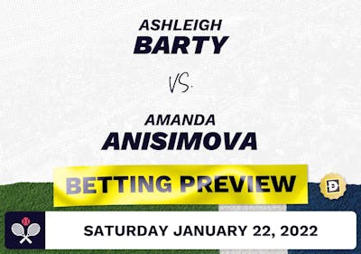 Ashleigh Barty vs. Amanda Anisimova Predictions - Jan 23, 2022