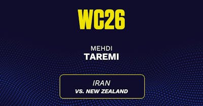 Will Mehdi Taremi score a goal in today's World Cup game? Taremi's projected stats vs. New Zealand
