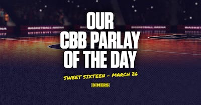 CBB Parlay Picks for Sweet Sixteen March Madness games on Thursday, March 26
