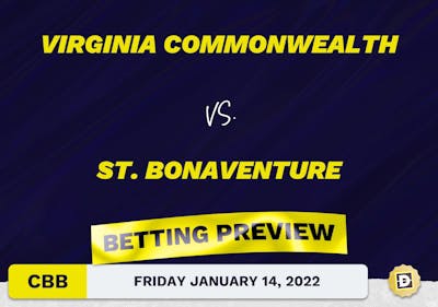 Virginia Commonwealth vs. St. Bonaventure CBB Predictions and Odds - Jan 14, 2022