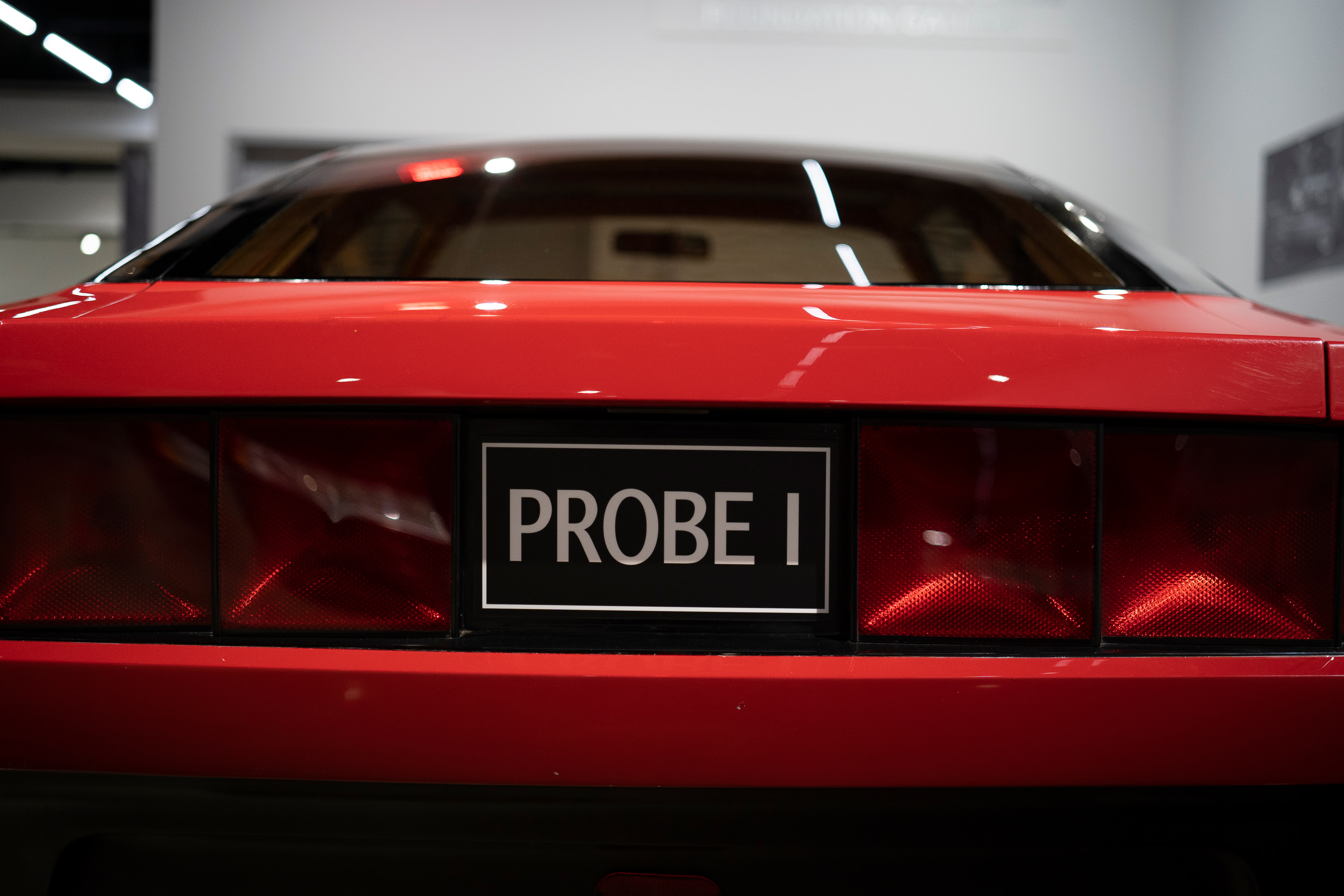 The Ford Probe I concept car at Petersen Museum.