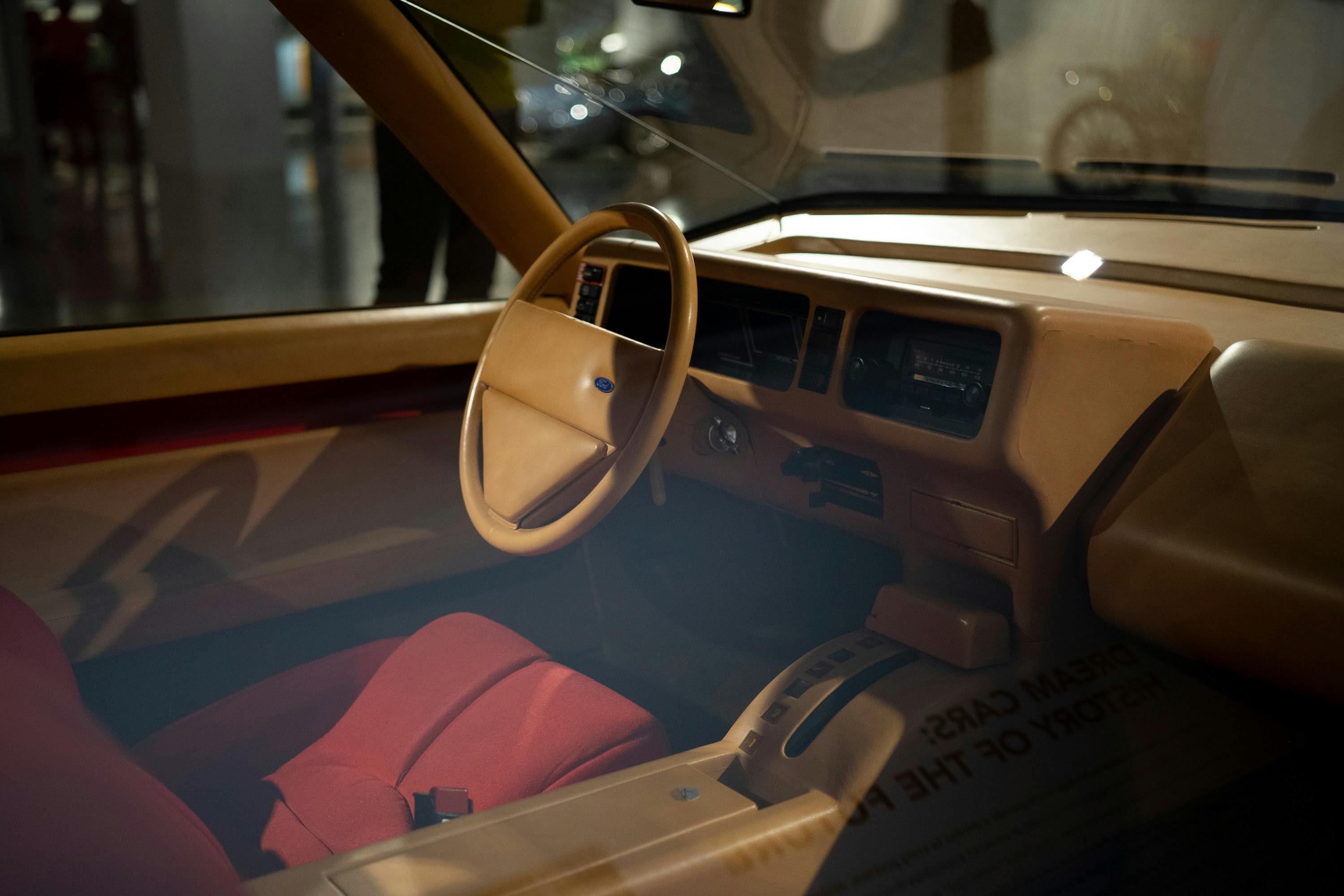The Ford Probe I concept car at Petersen Museum.