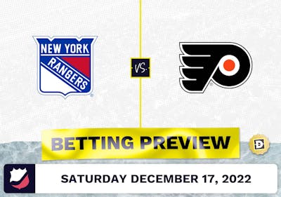 Rangers vs. Flyers Prediction and Odds - Dec 17, 2022