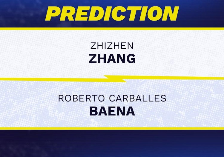Zhizhen Zhang vs Roberto Carballes Baena Tennis Prediction.