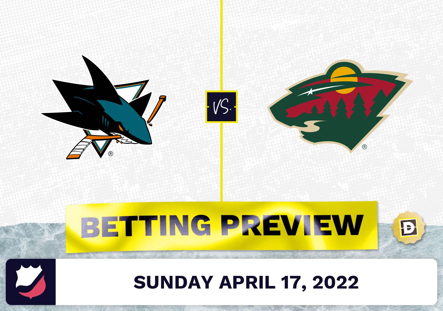 Sharks vs. Wild Prediction and Odds - Apr 17, 2022