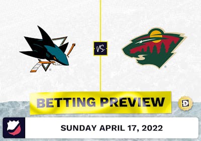 Sharks vs. Wild Prediction and Odds - Apr 17, 2022