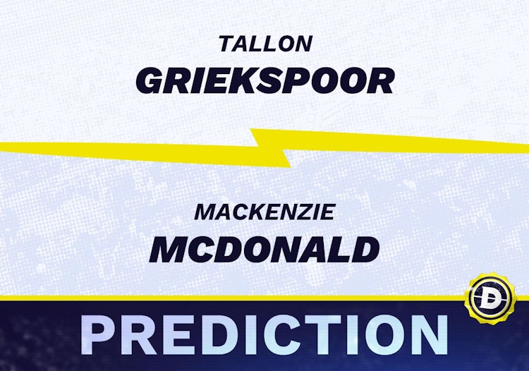 Tallon Griekspoor vs. Mackenzie McDonald Prediction, Odds, Picks for ATP Libema Open 2024