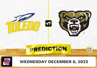 Toledo vs. Oakland Basketball Prediction - December 6, 2023