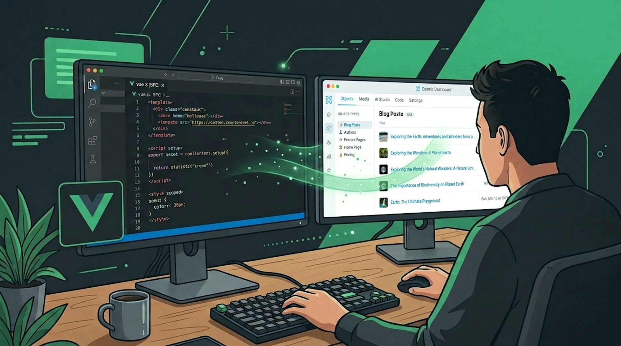 How to Build a Vue 3 App with a Headless CMS (Step-by-Step Tutorial) - cover image