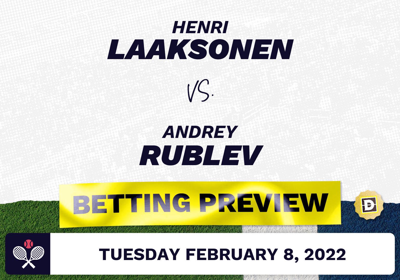 Henri Laaksonen vs. Andrey Rublev Predictions - Feb 8, 2022