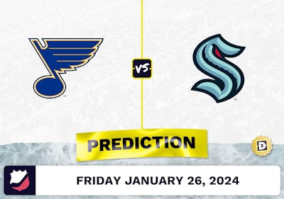 St. Louis Blues vs. Seattle Kraken Prediction, Odds, NHL Picks [1/26/2024]