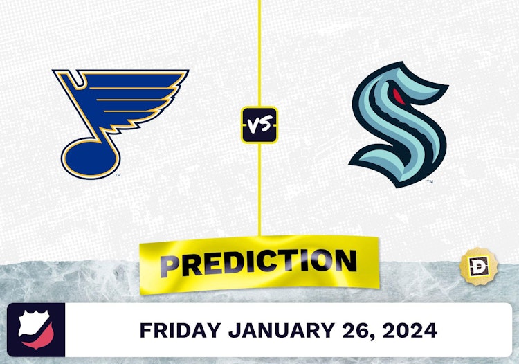 St. Louis Blues vs. Seattle Kraken Prediction, Odds, NHL Picks [1/26/2024]