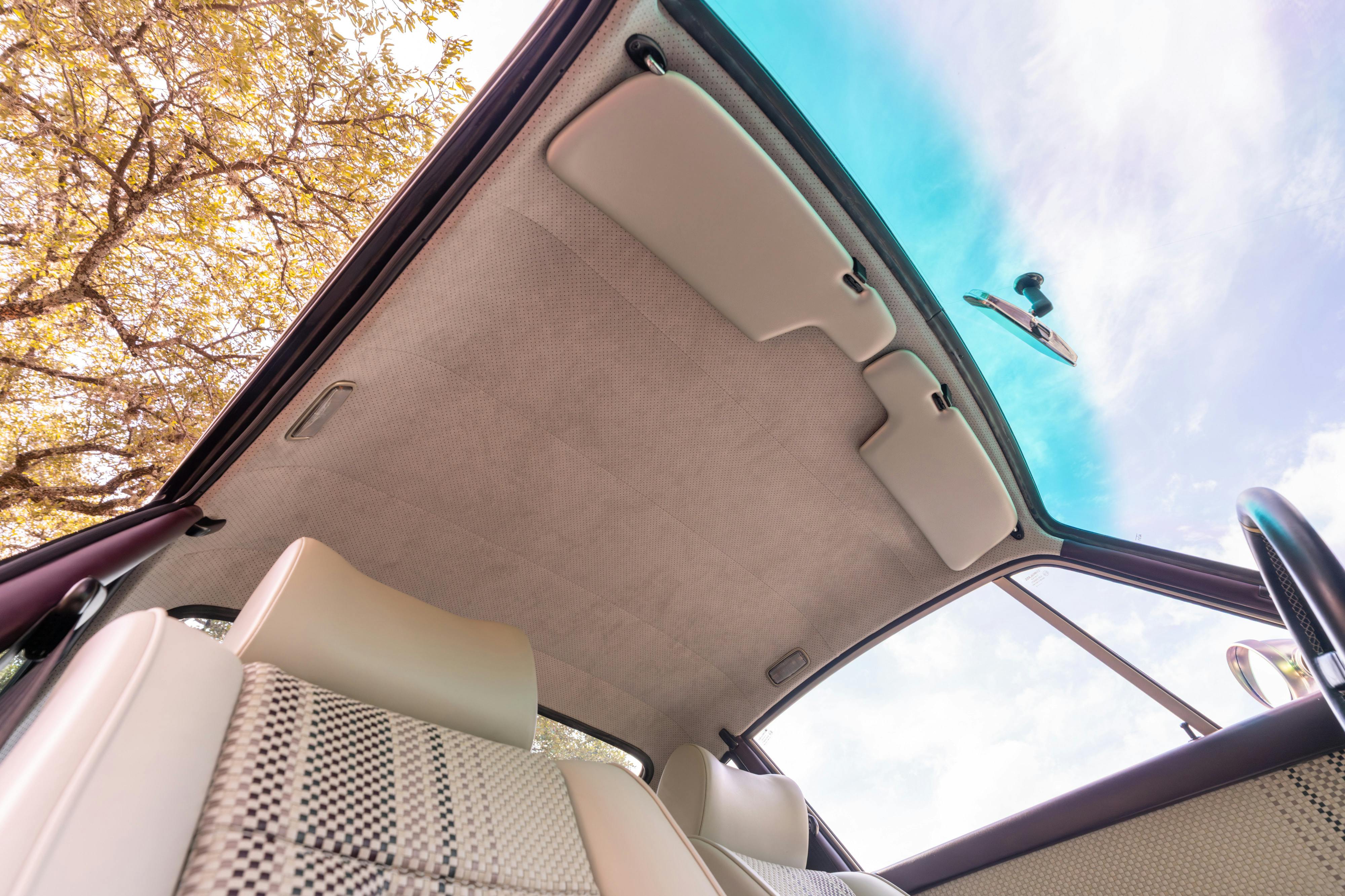 1990 Singer Porsche 911 Carrera 2 "Austin" commission in Aubergine Metallic shot in Austin, TX for a Bring a Trailer auction.