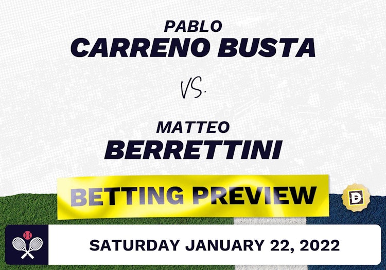 Pablo Carreno Busta vs. Matteo Berrettini Predictions - Jan 23, 2022