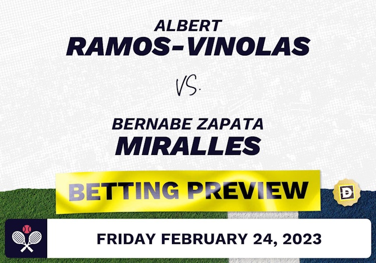 Albert Ramos-Vinolas vs. Bernabe Zapata Miralles Predictions - Feb 24, 2023