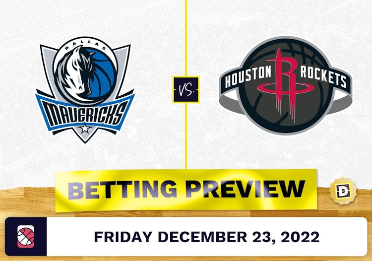 Mavericks vs. Rockets Prediction and Odds - Dec 23, 2022