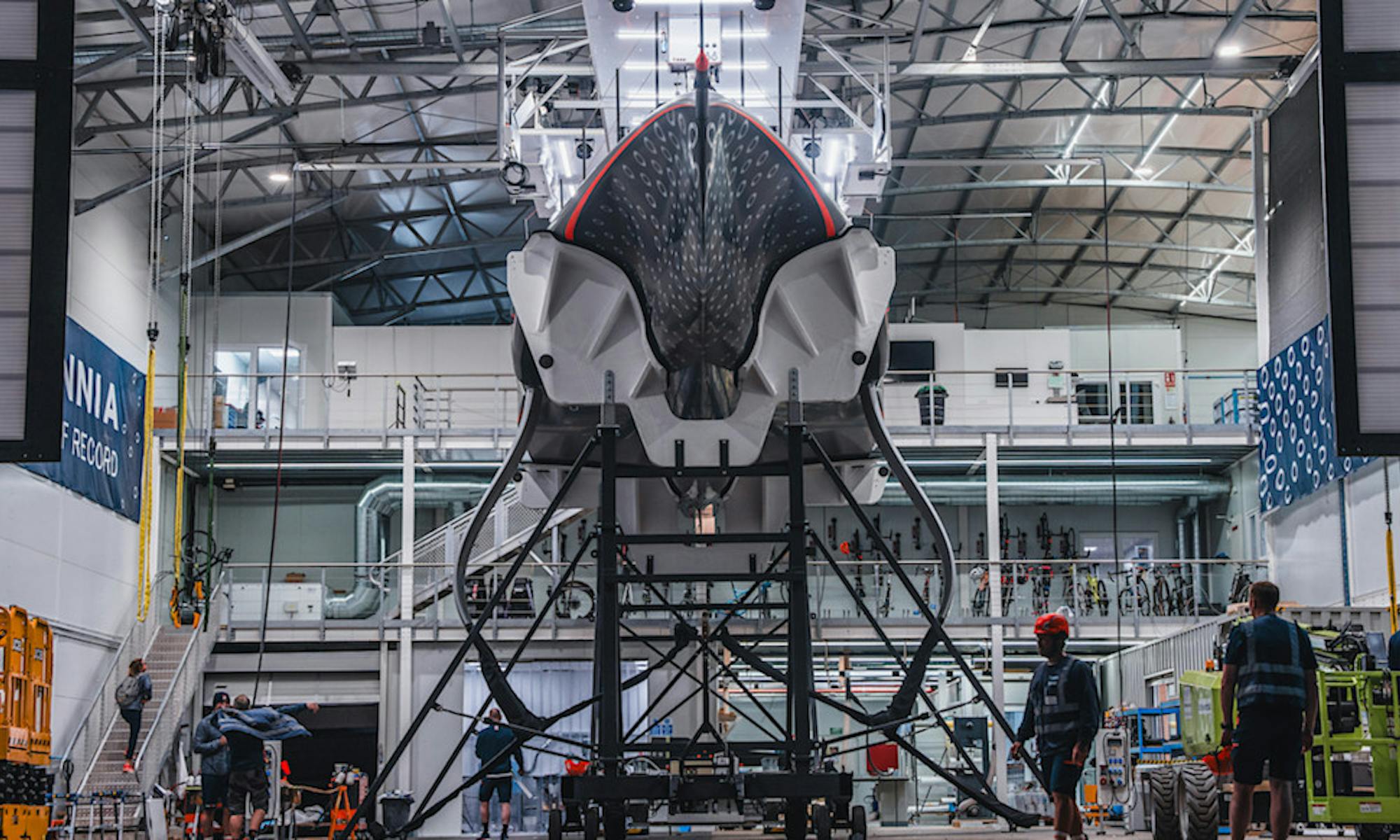 INEOS Britannia’s AC75 Race Boat Revealed in Barcelona