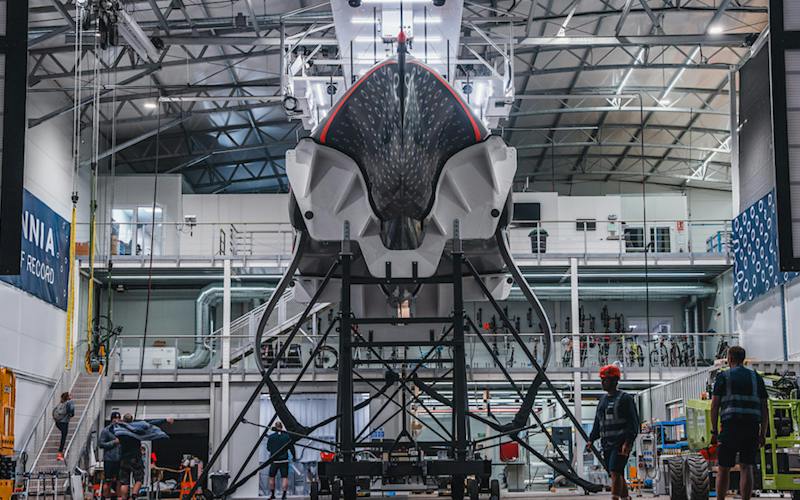 INEOS Britanniaâs AC75 Race Boat Revealed in Barcelona