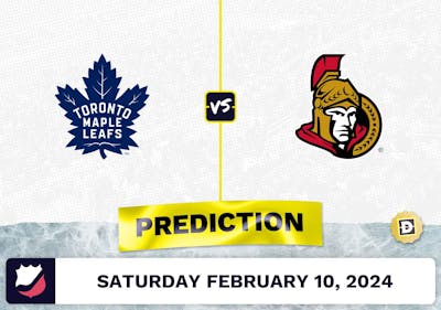 Toronto Maple Leafs vs. Ottawa Senators Prediction, Odds, NHL Picks [2/10/2024]