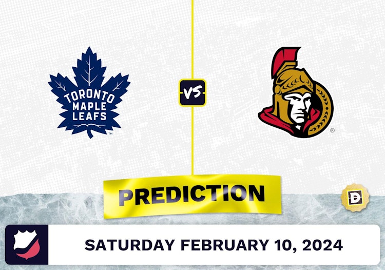 Toronto Maple Leafs vs. Ottawa Senators Prediction, Odds, NHL Picks [2/10/2024]