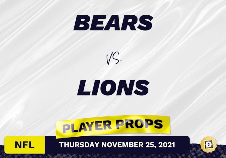 Bears vs. Lions Projected Player Stats - Nov 25, 2021