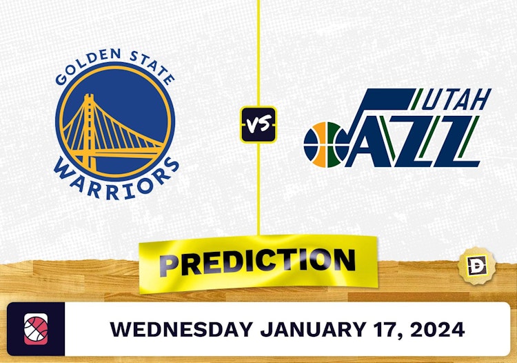 Golden State Warriors vs. Utah Jazz Prediction, Odds, NBA Picks [1/17/2024]