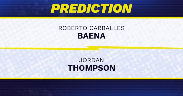 Roberto Carballes Baena vs Jordan Thompson Tennis Prediction.